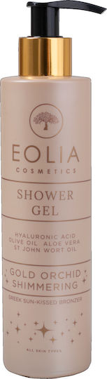 Eolia Cosmetics Gold Orchid Shimmer Αφρόλουτρο σε Gel με Υαλουρονικό Οξύ Ενυδατικό 250ml