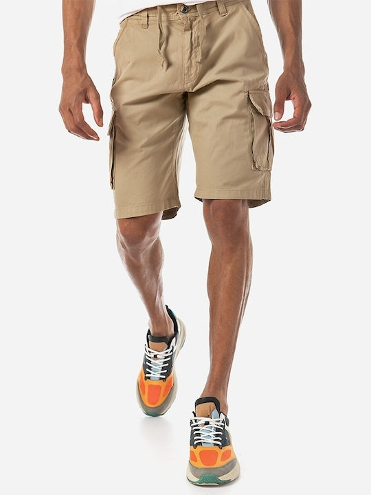 Camaro Men's Cargo Monochrome Shorts Beige