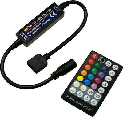 GloboStar Fără fir Controler RGB RF: RF (Radiofrecvență) cu telecomandă 2.4Ghz 73429