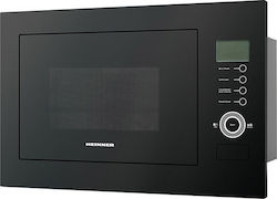 Heinner Cuptor cu microunde incorporabil cu grill 25lt Negru