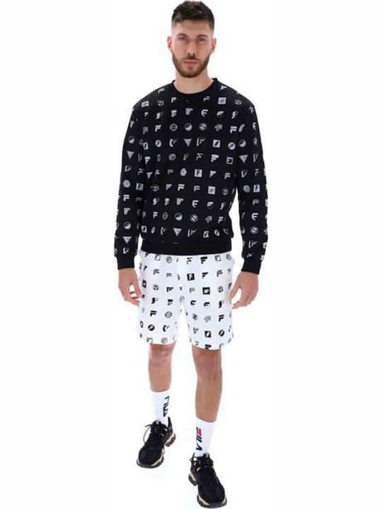 FILA Pantaloni Scurți Bărbați Sport Alb