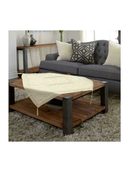 Linea Home Кариран Подредба 4бр 6/110 Ecru 100x...