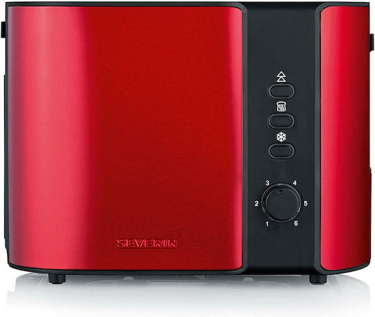 Severin Φρυγανιέρα 2 Θέσεων 800W Κόκκινη
