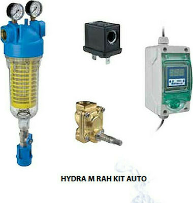 Atlas Filtri Hydra Auto M RAH 90μm Water Filtration System Single Central Supply Micron 3/4'' with Replacement Filter