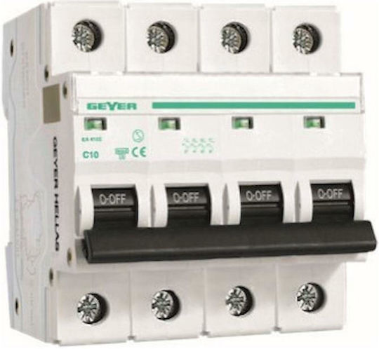 Geyer Automatic Circuit Breaker 25A Four-pole AC EA425C