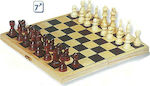 Goki Chess Wood with Pawns 26x26cm