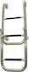 Lalizas 4 Steps Folding Boat Ladder Stainless Steel 316 Folding Boat Ladder 280x1060mm 4 Steps