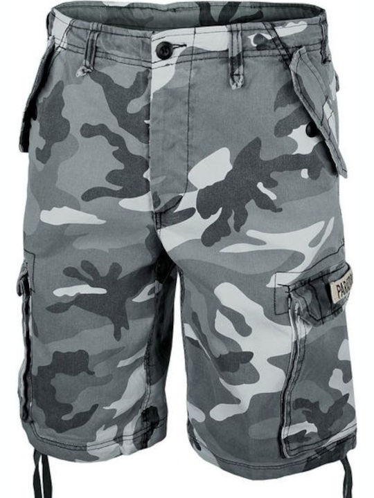 Mil-Tec Hunting Pants Washed Shorts in Gray color