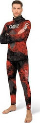 Omer Red Stone Diving Jacket Shaved Inside with Chest Pad for Spearfishing Camouflage Red 7mm RDS7