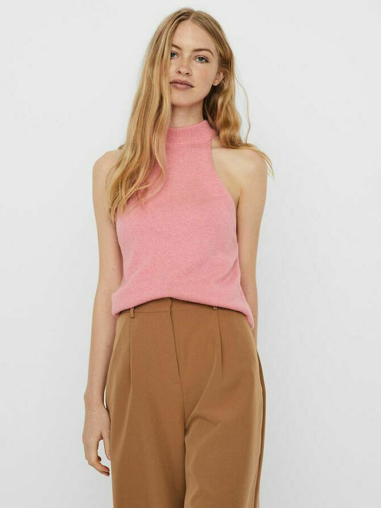 Vero Moda Bluza de Damă Fără mâneci Geranium Pink