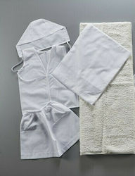 Nuova Vita Baptism Towel Set Λευκό