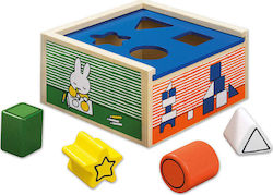 Miffy Shape Sorting Toy Κουτί Αντιστοίχισης made of Wood for 18++ Months