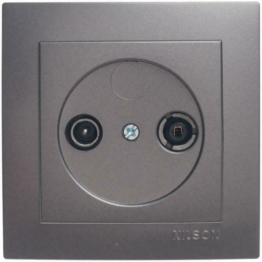Nilson TV- und Radiobuchse Antenne in Gray Farbe 24161030