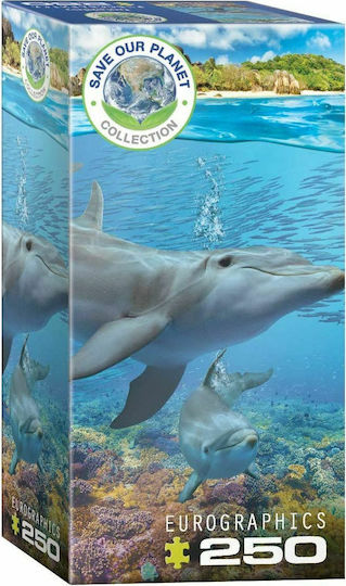 Puzzle pentru Copii Save the Planet - Dolphins 250buc Eurographics