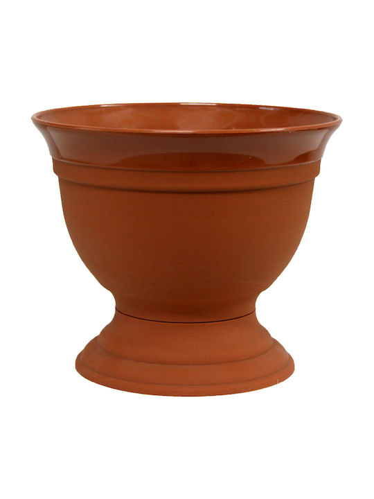 Marhome Γλάστρα Gazon Iris Flower Pot 24x20cm in Brown Color 09-00-242