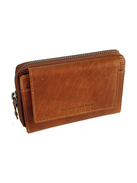 The Chesterfield Brand Large Leather Women's Wallet Tabac Brown