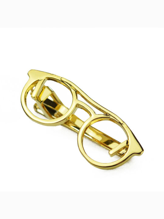 Krawattenklammer Gold Glas Krawattenklammer