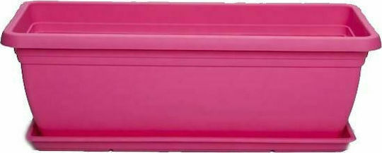 Micplast Mojito Ζαρντινιέρα Πλαστική Φούξια 60x20x17εκ.