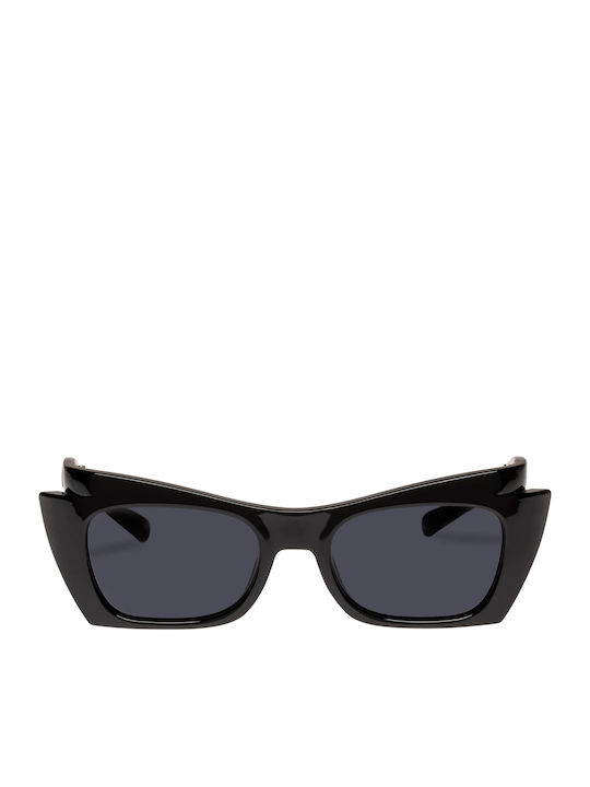 Le Specs For-Never Mine Damen Sonnenbrille mit Schwarz Kunststoff Gestell und Schwarz Linse LSP2002266
