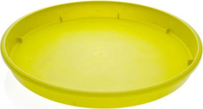 Viomes Linea 889 Στρογγυλό Πιάτο Γλάστρας σε Πράσινο Χρώμα