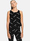 Janay Women's Crop Top Cotton Sleeveless Black