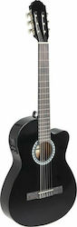 Gewa Basic Plus Slim Electro-Classical Guitar 4/4 Black