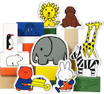 Miffy Building Block Wooden Ζωολογικός Κήπος for 3+ years 28pcs