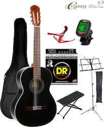 Cuenca Κλασική Κιθάρα 4/4 No 10 Bundle Black