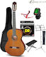 Cuenca Klassisch Gitarre 4/4 40-R Paket Natürlich