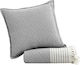 Madi Decorative Pillow Case Tent from 100% Cotton Grey 45x45cm.