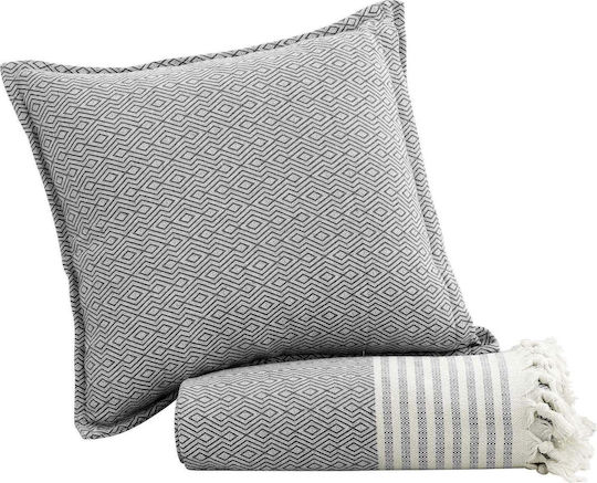 Madi Μαξιλαροθήκη Tent Grey 45x45εκ. Madi Μαξιλαροθήκη Tent Grey 45x45εκ.