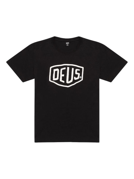 TRICOU SHIELD TEE NEGRU | DEUS EX MACHINA