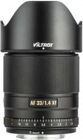 Viltrox Crop Camera Lens XF 33mm f1.4 APS-C Prime Autofocus Fixed for Fujifilm X Mount Black