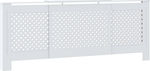 vidaXL White Radiator Cover 205x20.5x82cm 325555