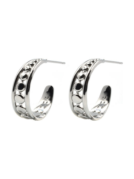 Stainless Steel Earrings Leila Silver Stainless Steel Earrings