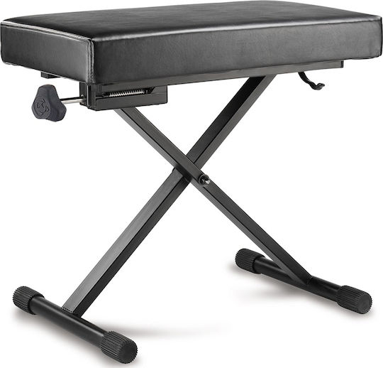 Hercules KB200B Σκαμπό Αρμονίου Ρυθμιζόμενο Μ60xΠ32xΥ48-56cm