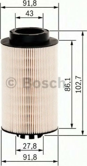 Bosch Φίλτρο Πετρελαίου για Mercedes-Benz 92x103mm 1457431707