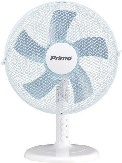 Primo PRTF-80509 Ventilator De Masă 45W Diametru 30cm Alb