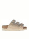 Scholl Rio Wedge Ad Women's Flat Sandals In Beige Colour F268351069