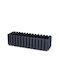 Prosperplast Boardee Fence Planter Planter Box Plastic Charcoal 58x18x16.2cm.