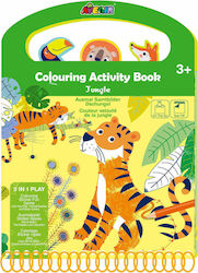 Avenir Painting Colouring Activity Book Jungle for Children 3++ Years