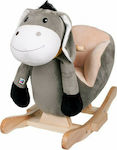 Rocking Toy Donkey for 18++ months with Music with Max Load Capacity 30kg Gray