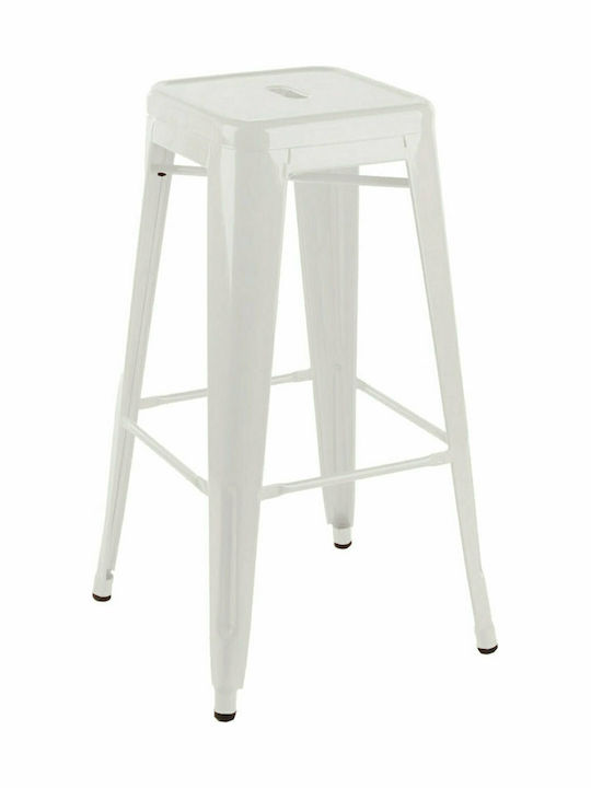 Relix Metallic Garden for Bar Stool White 43x43x76cm