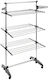 5Five Metallic Folding Floor Clothes Drying Rack with Hanging Length 24m