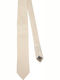 Emporio Armani Men's Tie Silk Monochrome in Beige Color