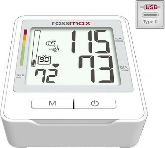Rossmax Z1 Ηλεκτρονικό Πιεσόμετρο Μπράτσου Ακριβείας με ανίχνευση Αρρυθμίας