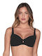 Luna Bikini Bra with Adjustable Straps Black