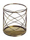 JK Home Decoration Candle Holder suitable for Tealights Metal in Gold Color 10x10x11cm 1pcs