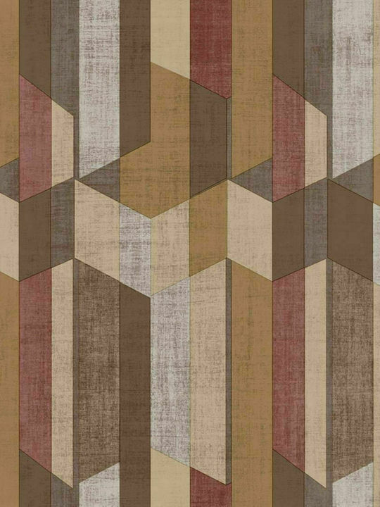 Wallpaper Vinyl Brown L1005xW53cm Washable