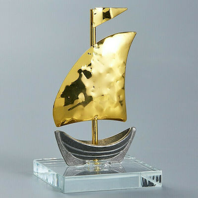 Nuova Vita Καράβι σε Γυάλινη Βάση NU2017 Gold
